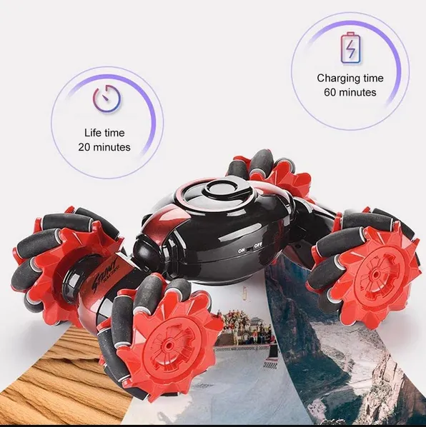 2 in 1 Speed Pioneer Hand Sensor Remote Control Stunt Car