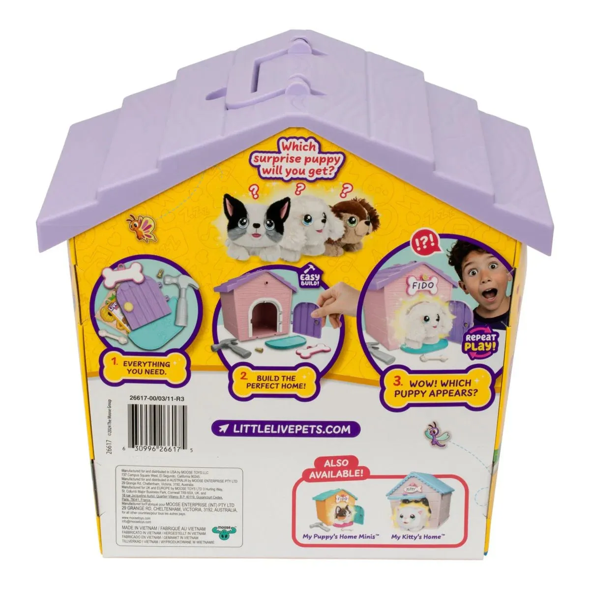 26571 LITTLE LIVE PETS MY PUPPY'S HOME S2 MINI PLAYSET - PINK