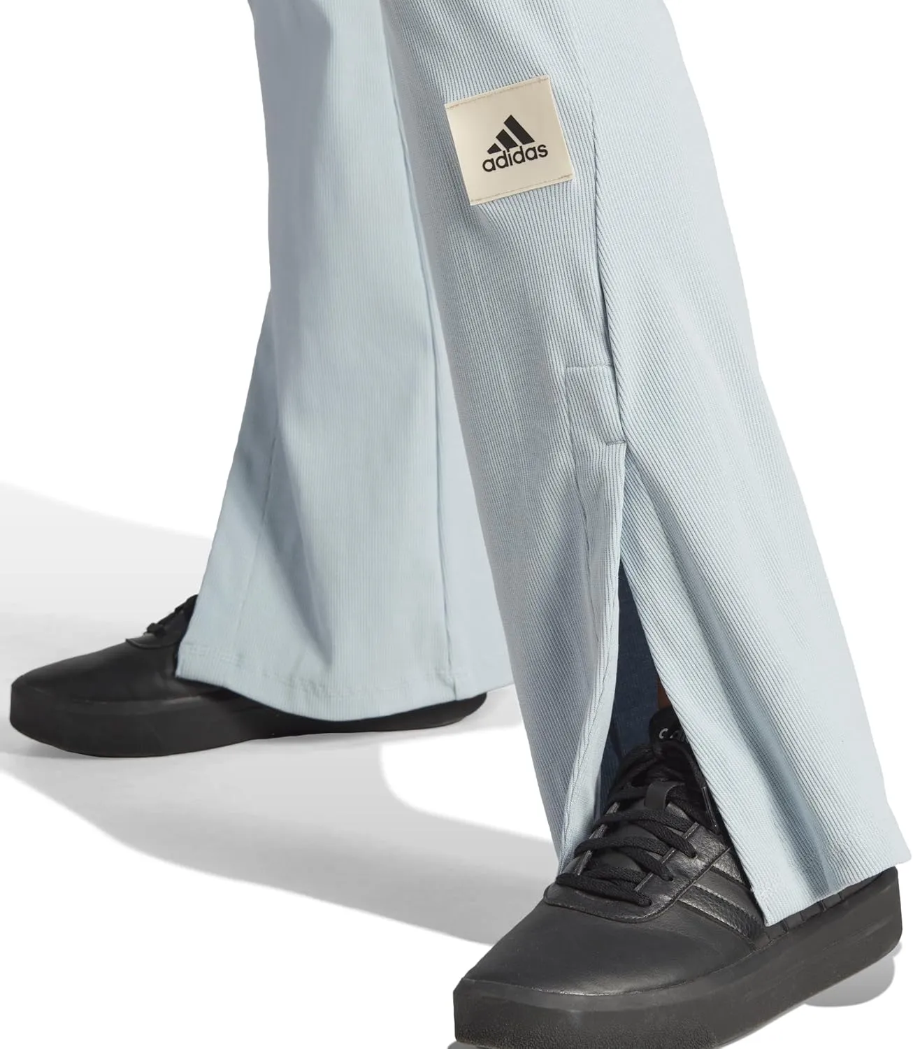 adidas Women's Lounge Ribbed Flared Leg Pants