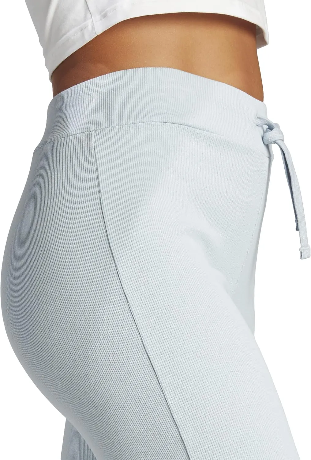adidas Women's Lounge Ribbed Flared Leg Pants