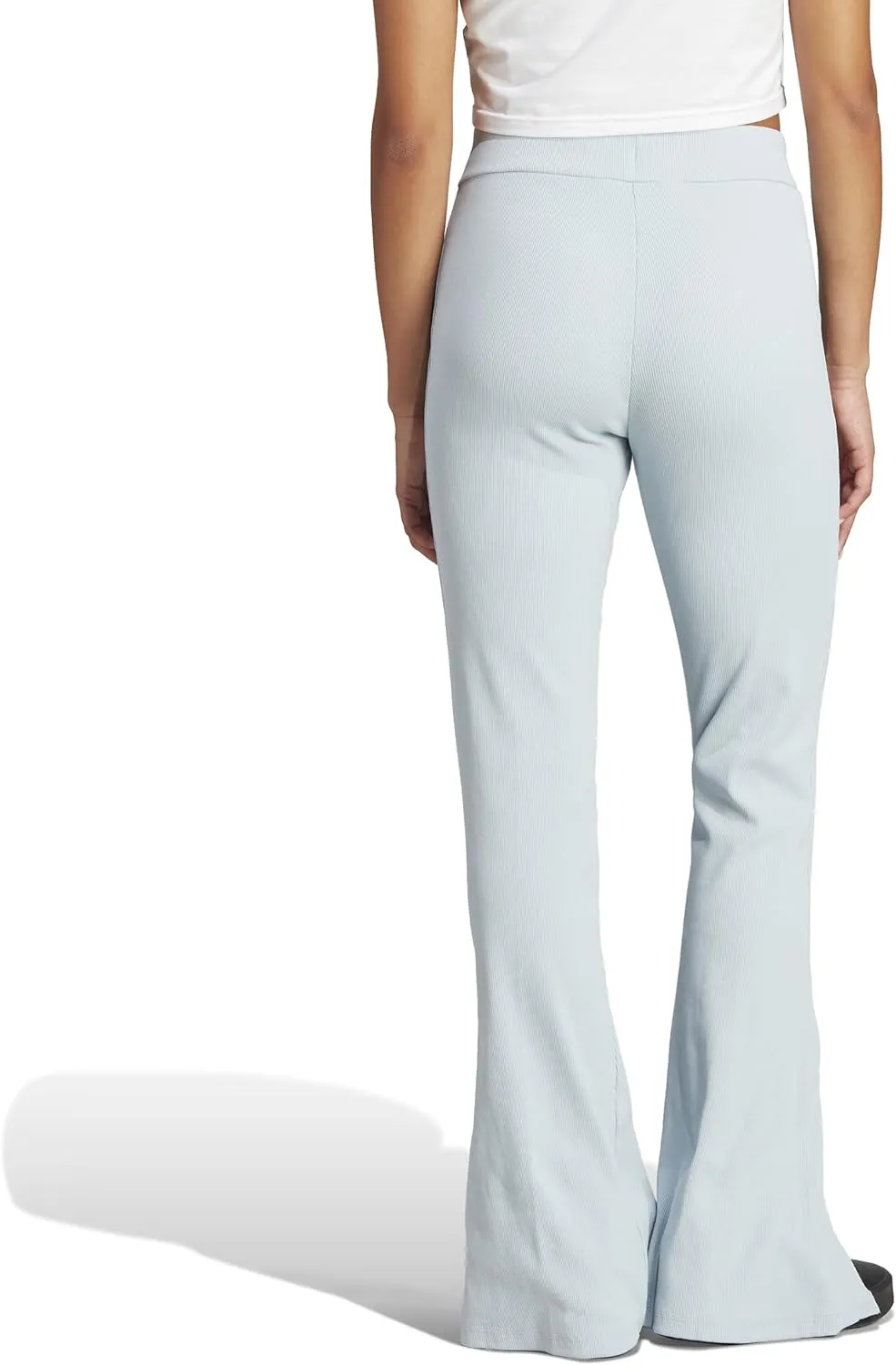 adidas Women's Lounge Ribbed Flared Leg Pants