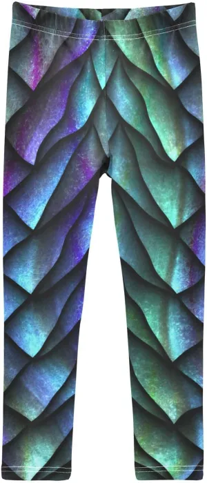 Aflyko Girls' Leggings Kids Workout Pants Dance Tights Ankle Length 4-10T