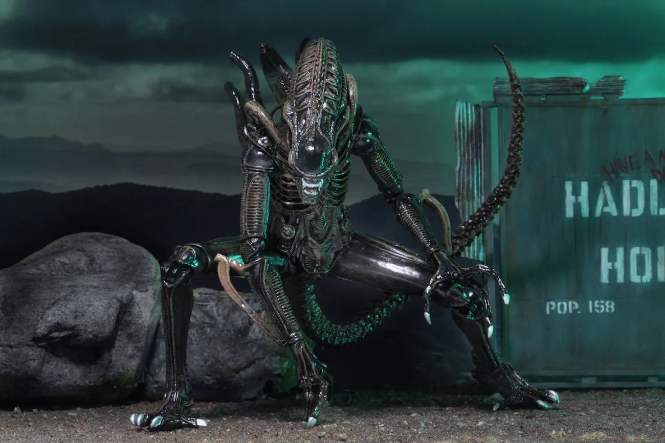 Aliens Ultimate Alien Warrior (1986) Set of 2 Blue & Brown Alien 7″ Scale Action Figures - NECA