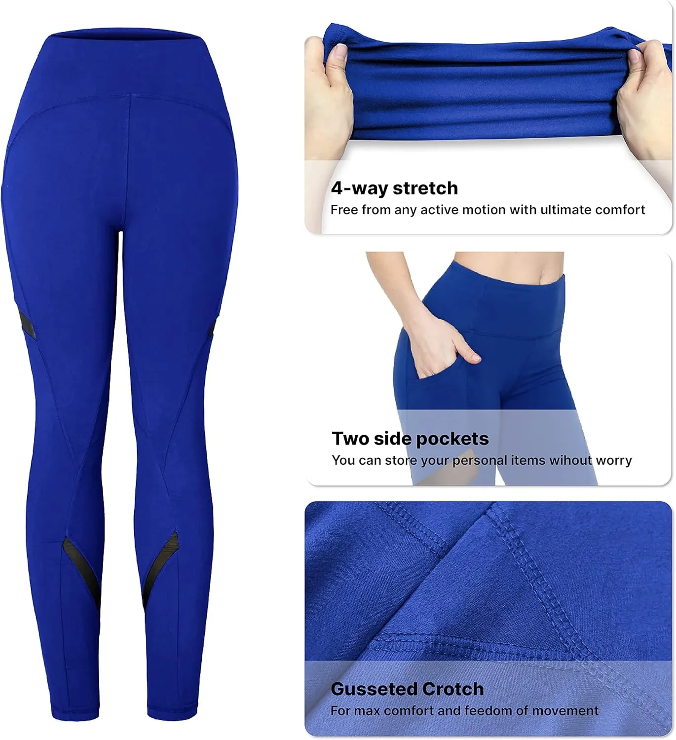 ALWAYS Pockets Yoga Pants Leggings for Women - Super Soft Stretch High Waisted Active Workout Gym Athletic Leggings