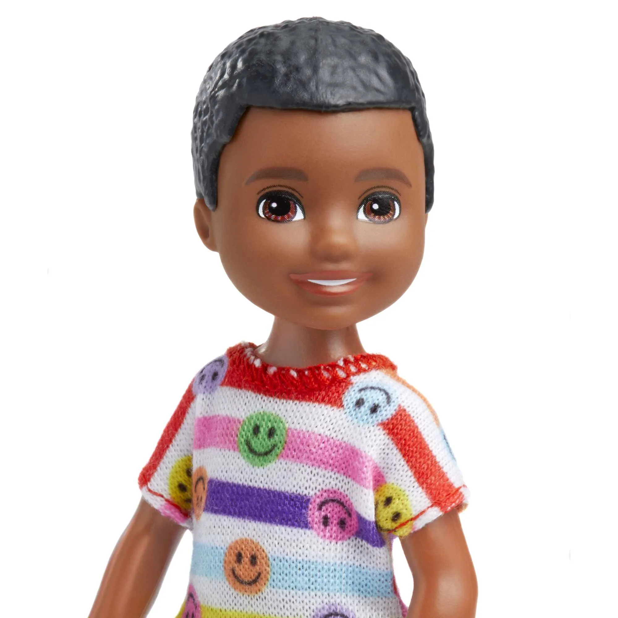 Barbie Chelsea Doll, Small Boy Doll Wearing Removable Romper With Brown Hair & Brown Eyes