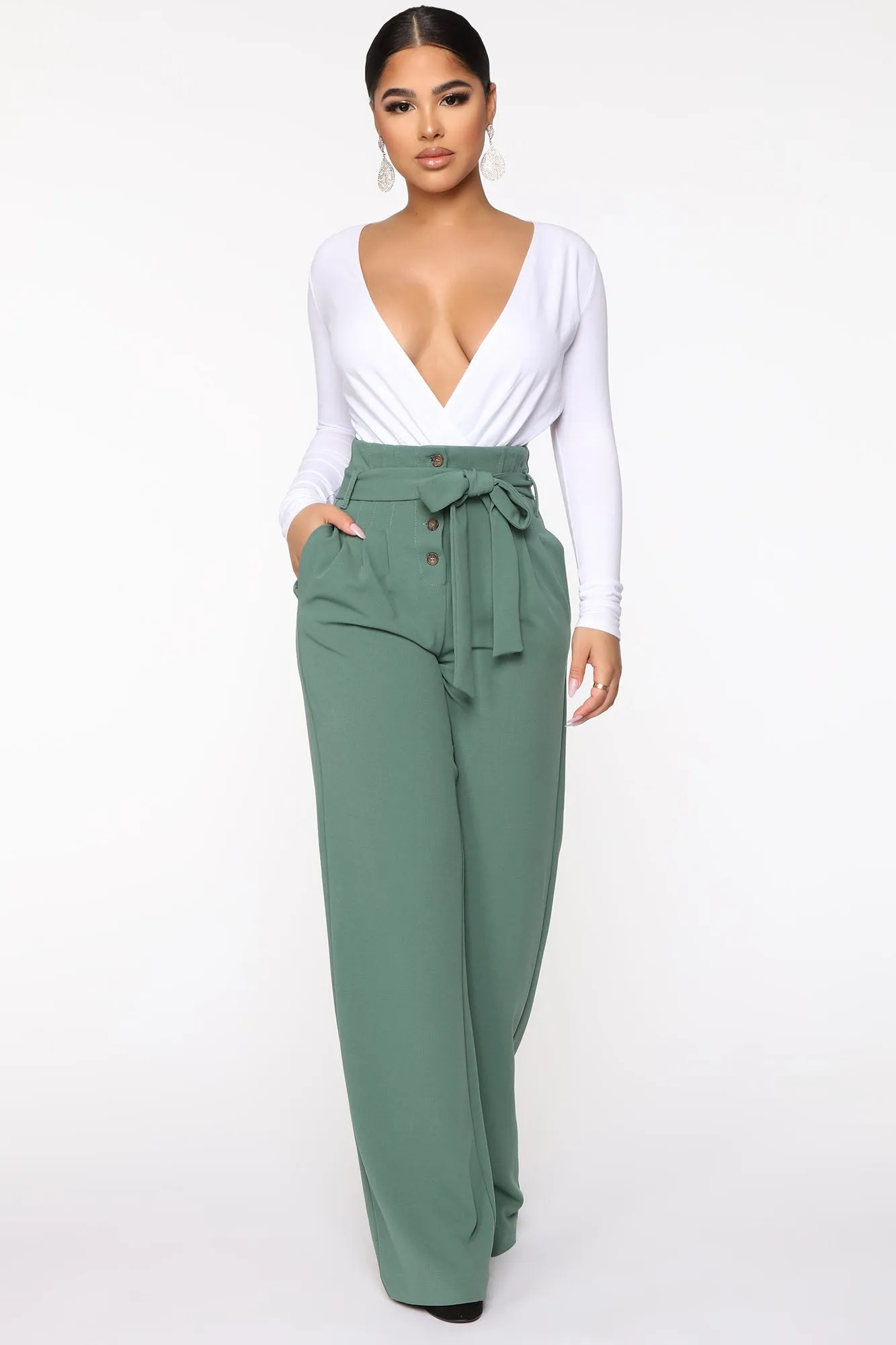 Bending All Rules High Cut Bodysuit - White