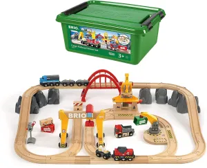 BRIO Set Cargo Railway Deluxe Set 54 pcs Battery Operated Large Set 3yrs 