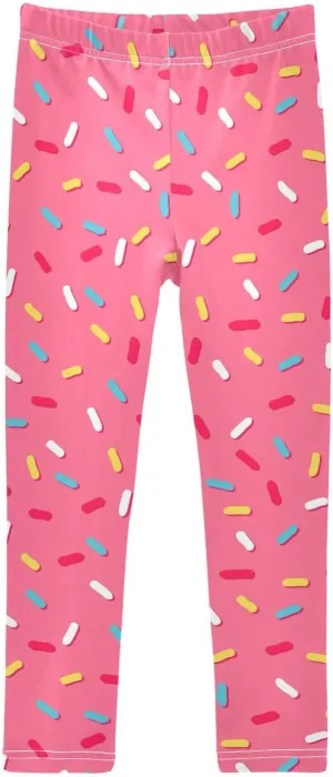 CaTaKu Printed Girls Toddler Leggings Kids Athletic Tights Pants Ankle Length 4-10 Year