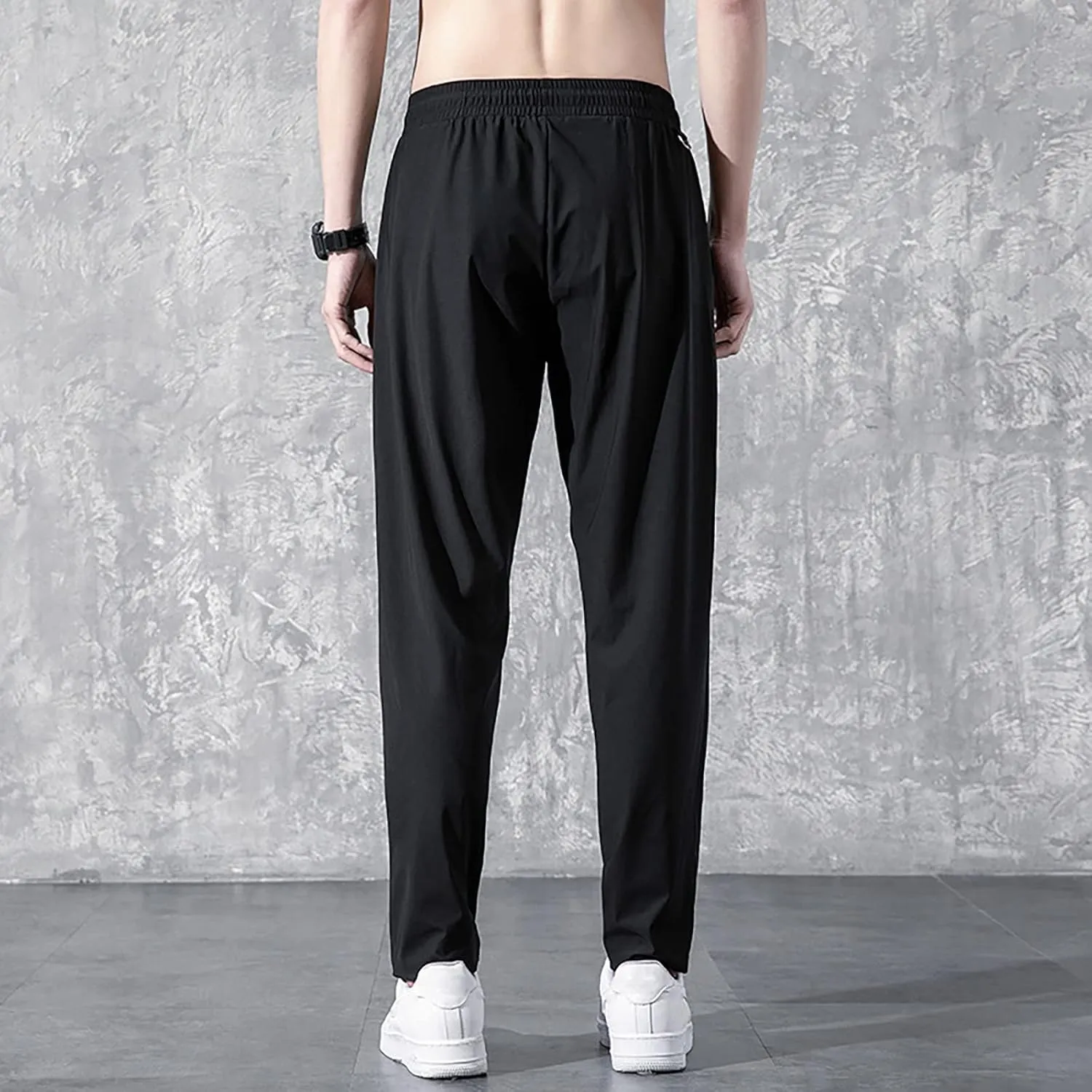 Chinos Slim Fit Men's Pants with Deep Pockets Loose Fit Casual Jogging Trousers for Running Workout