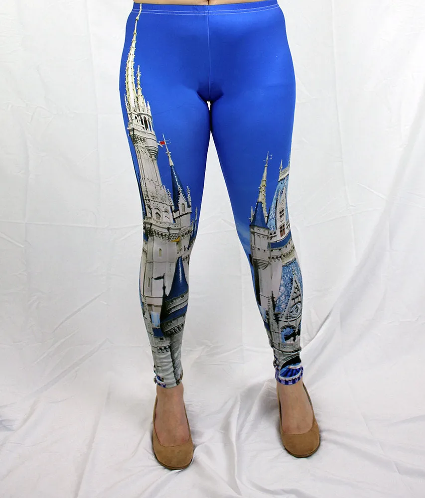 Cinderella Castle Inspired Leggings