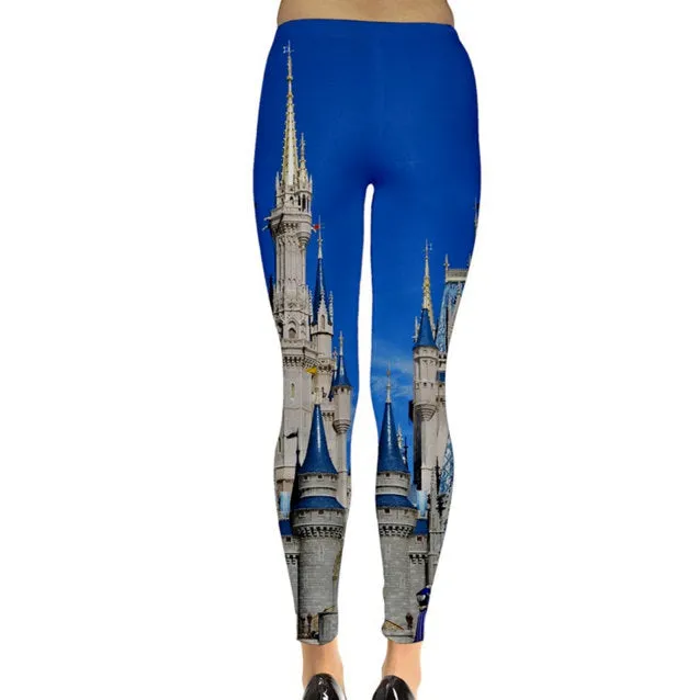 Cinderella Castle Inspired Leggings