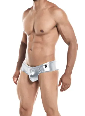 CUT FOR MEN HIGH CUT CHEEKY BRIEF SILVER LARGE