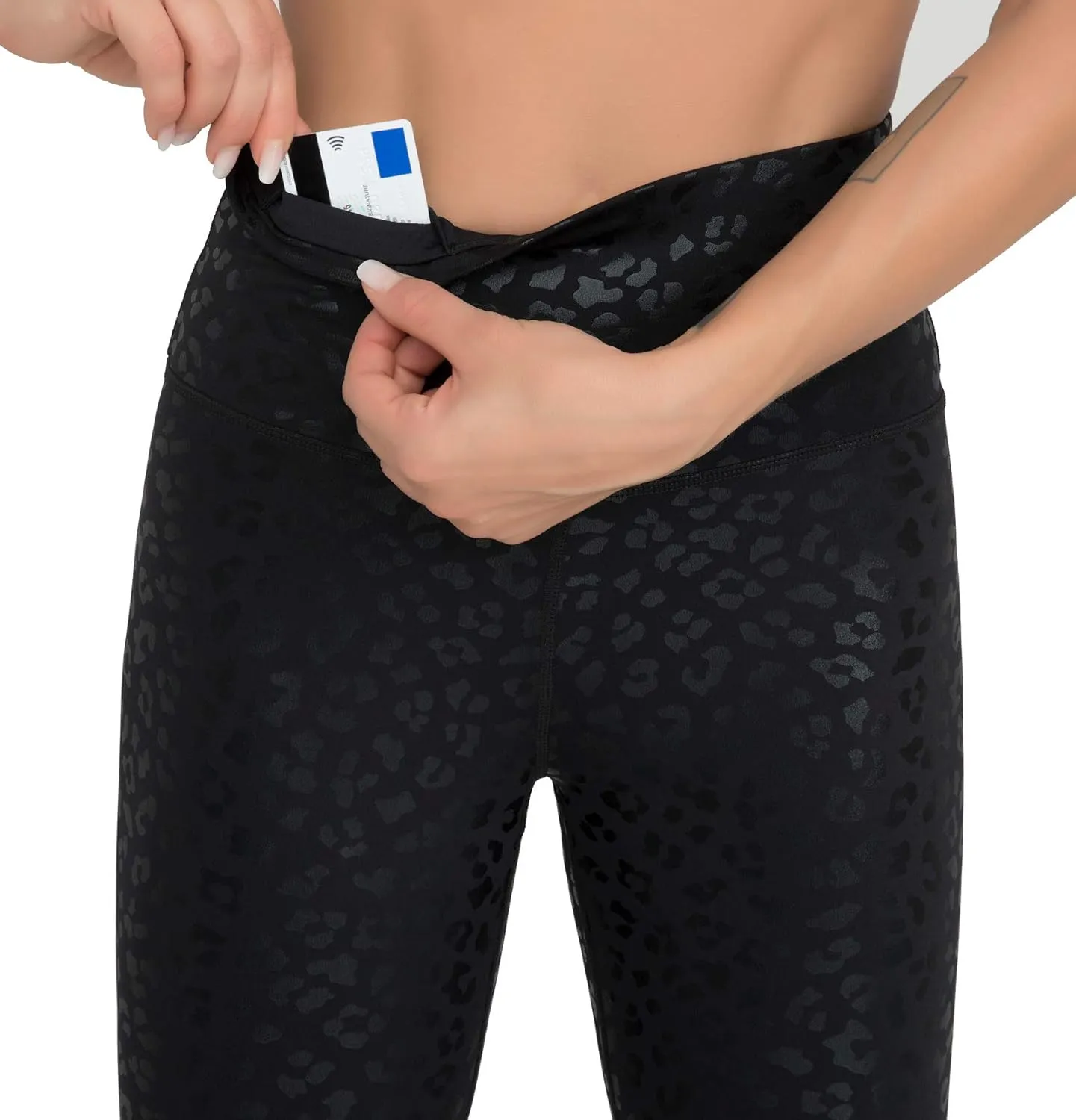 Dragon Fit Compression Yoga Pants with Inner Pockets in High Waist Athletic Pants Tummy Control Stretch Workout Yoga Legging