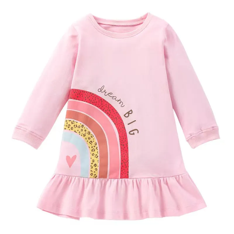 Dream Big Rainbow Dress & Legging Set