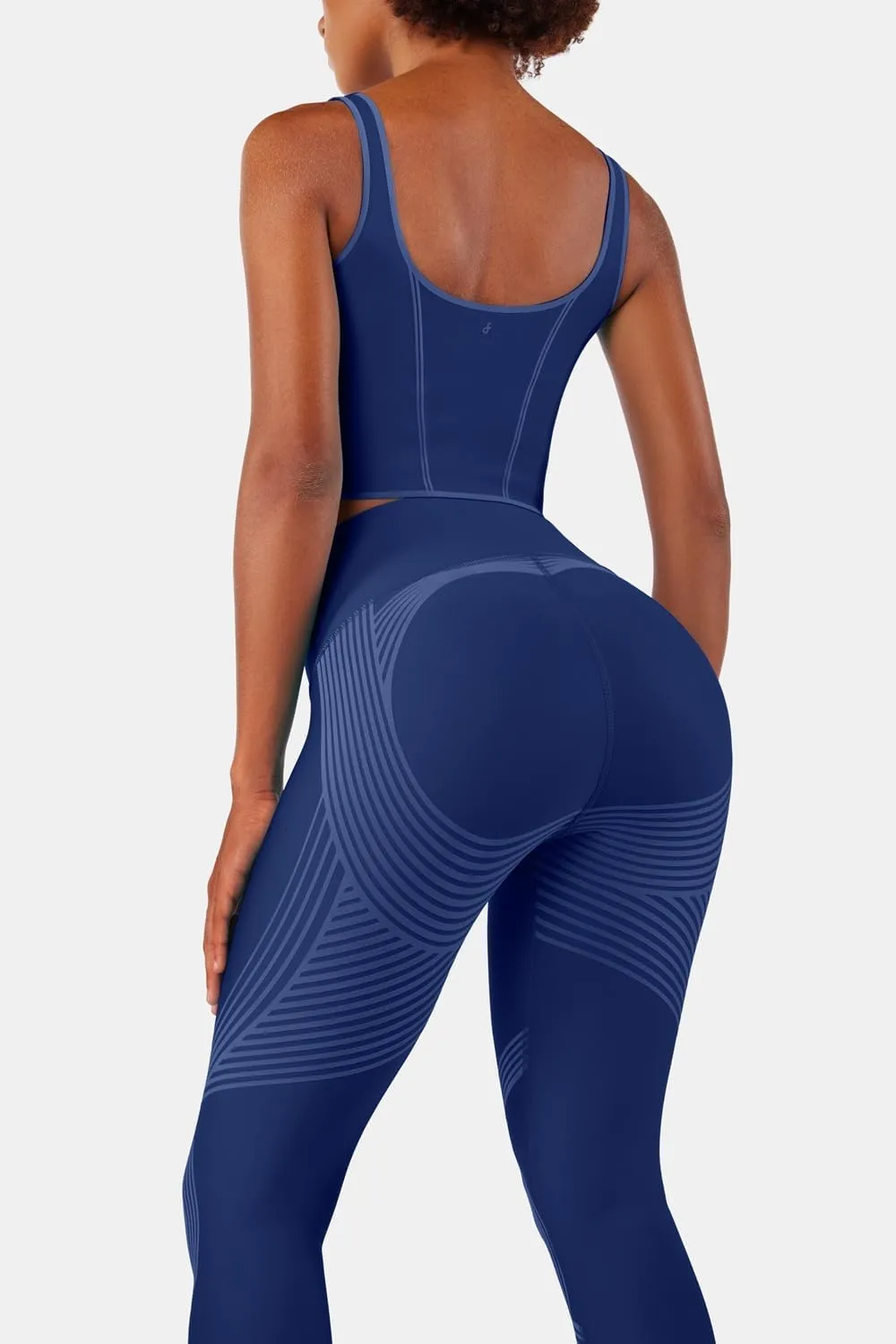 Fanka Body Sculpt Capri Leggings Reversible Wear Compression Leggings for Women Tummy Control Yoga Pants Workout