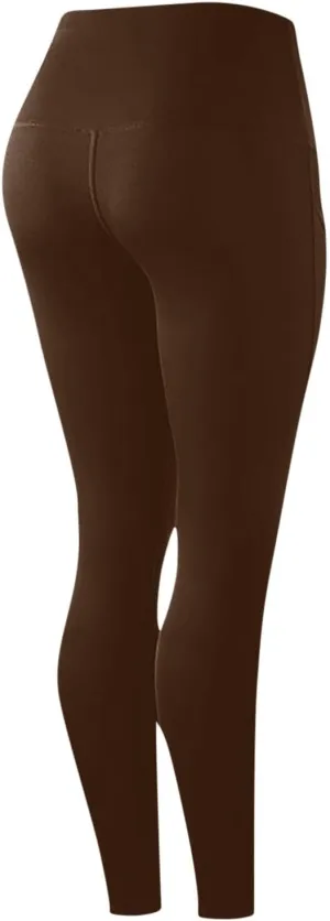High Waisted Leggings with Pockets Women, No See Through Tummy Control Yoga Pants Workout Gym Leggings