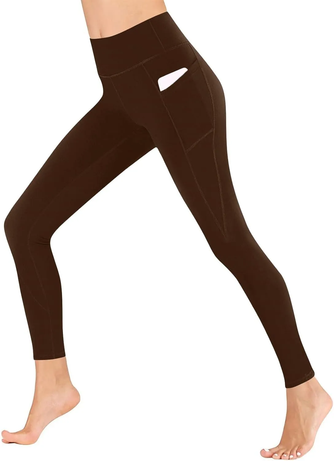 High Waisted Leggings with Pockets Women, No See Through Tummy Control Yoga Pants Workout Gym Leggings