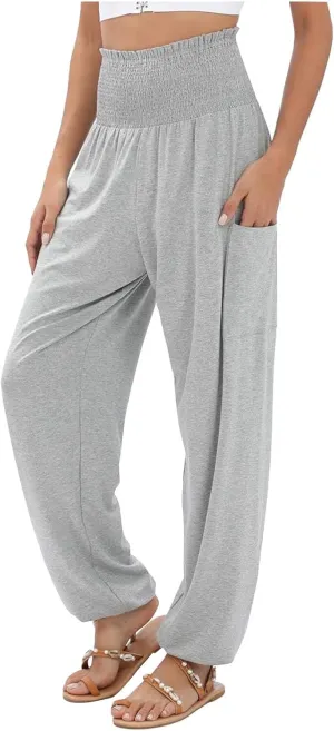 High Waisted Work Pants for Women Winter Cute Work Trousers with Pockets High Waisted Wide Leg