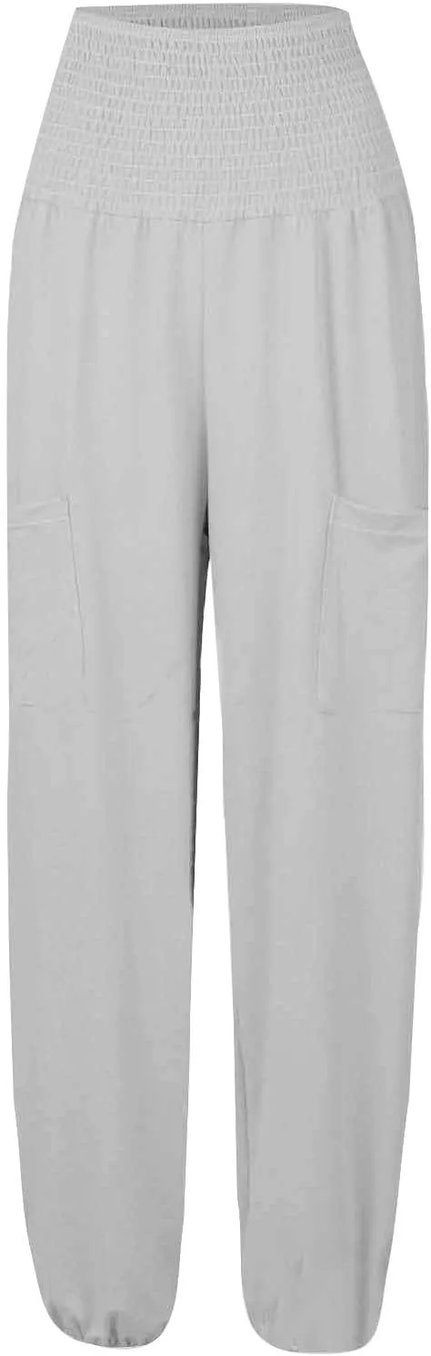 High Waisted Work Pants for Women Winter Cute Work Trousers with Pockets High Waisted Wide Leg
