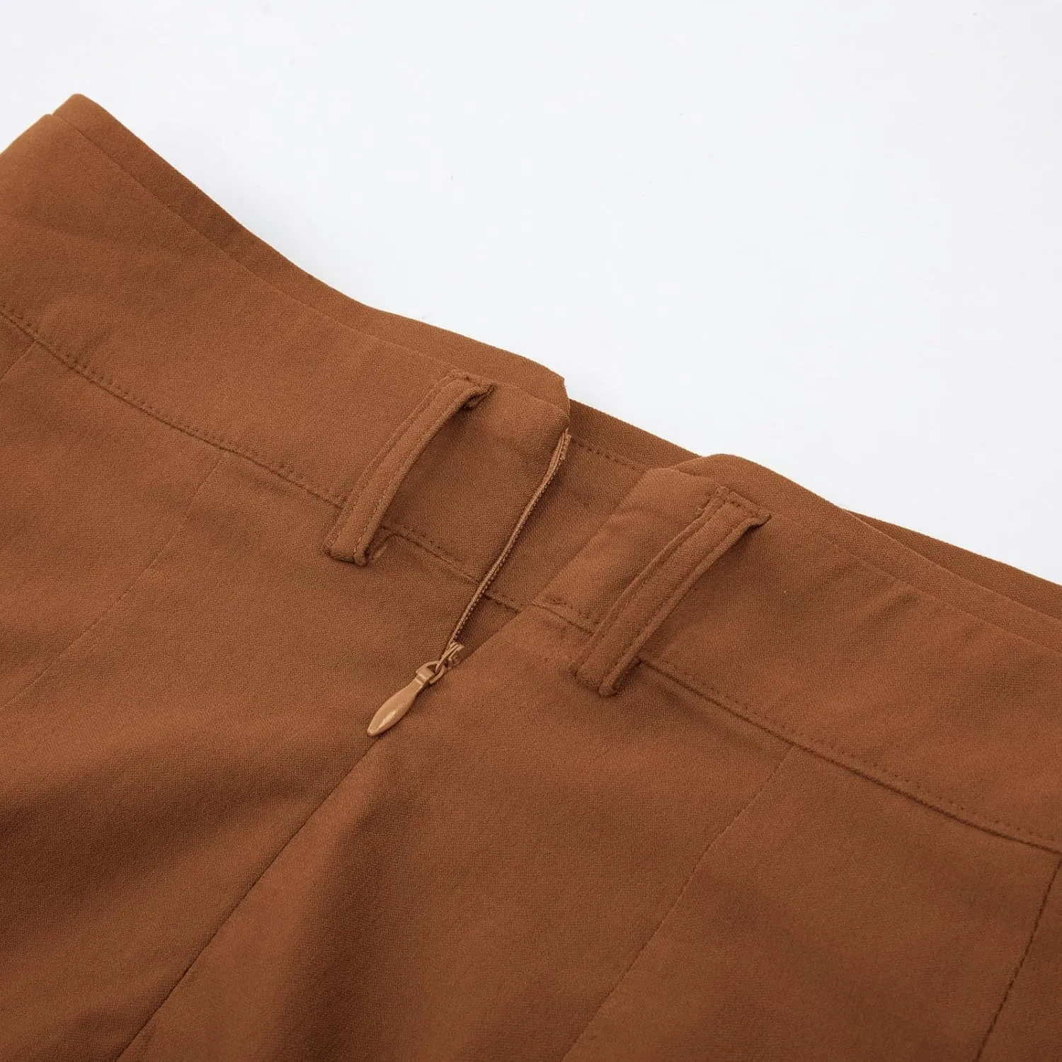 Kate Kasin Women's Bodycon Pencil Skirt with Belt Solid Color Hip-Wrapped