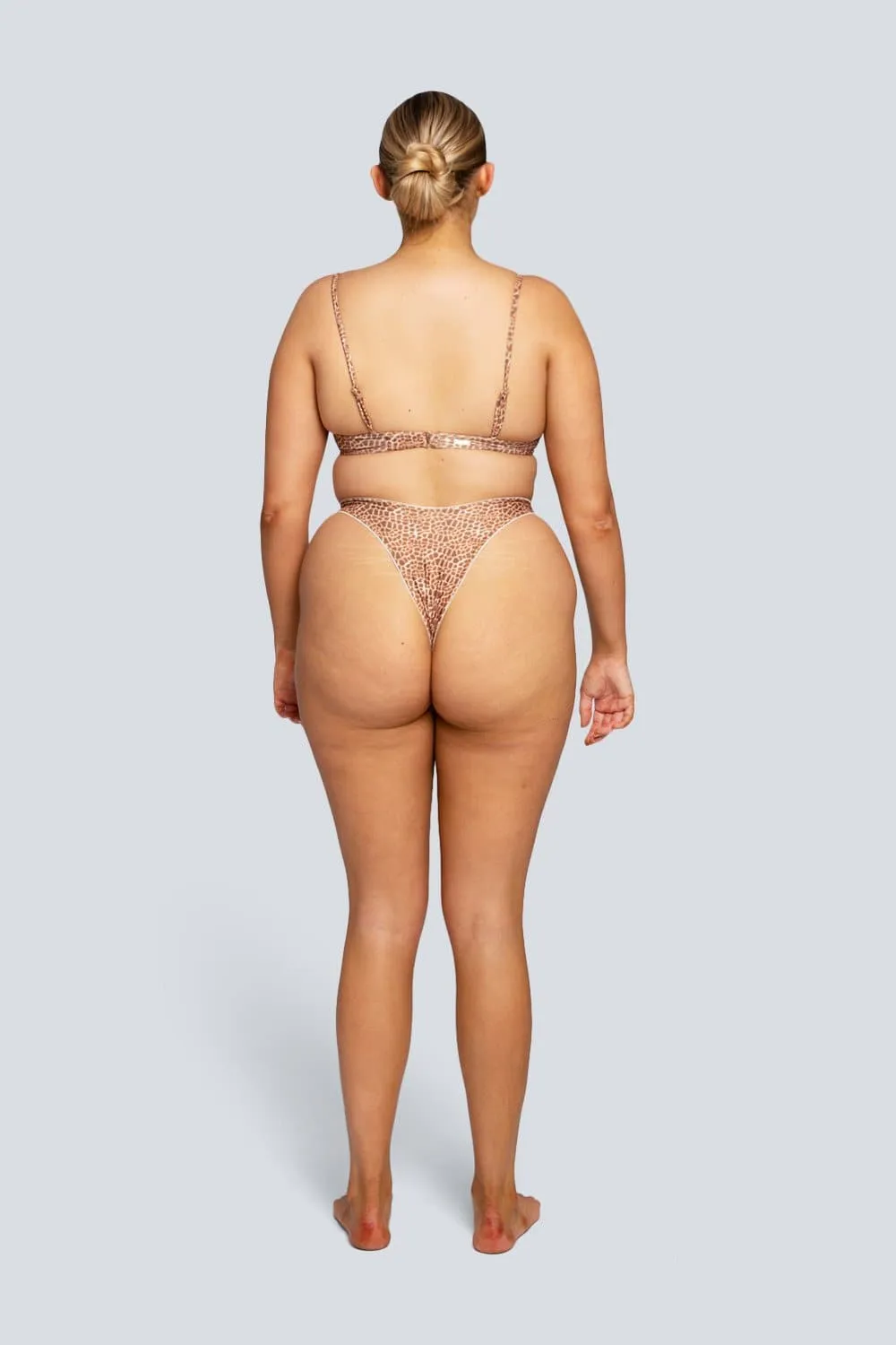 LAHANA EMILIA HIGH CUT BIKINI BOTTOM - GIRAFFE PRINT