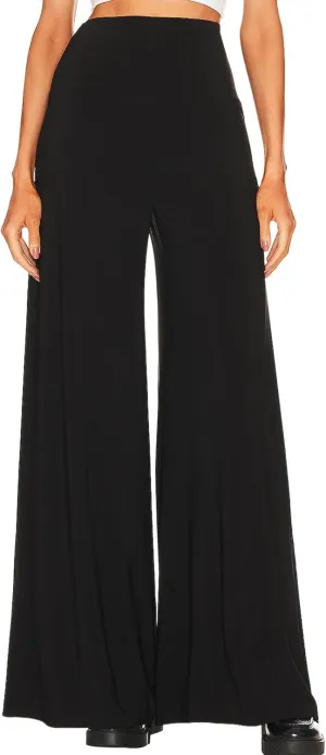 LuFeng Wide Leg Pants Woman High Waist Casual Elastic Flowy Pants Dressy Trousers