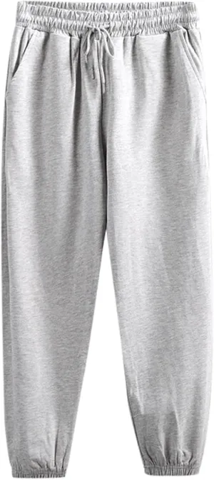 Mens Casual Work Trousers Cotton Loose Straight Sweatpants Fashion Tapered Track Pants Stretch Athletic Joggers