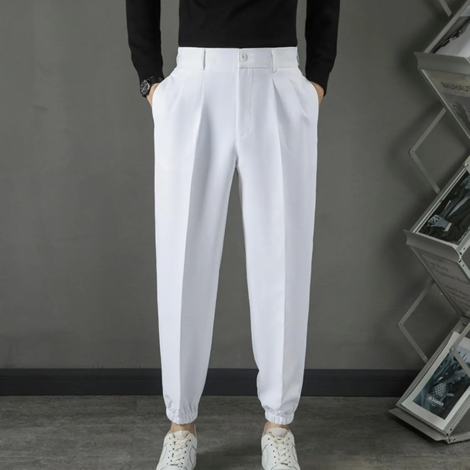 Mens Dress Pants Stretch Tapered Golf Joggers with Belt Loops Slim Fit Casual Business Travel Work Sweatpants 2025