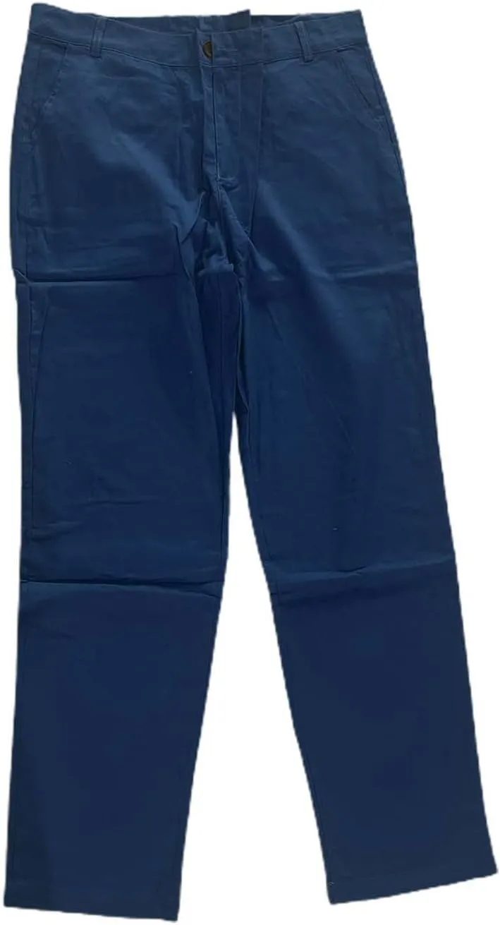 Mens Slim Fit Dress Pencil Pants Classic Flat Front Straight Leg Chinos Pants Business Suit Work Casual Golf Trousers