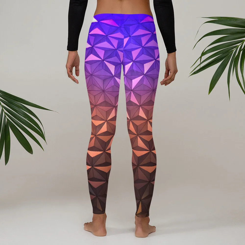 Nighttime Spaceship Earth Inspired Leggings