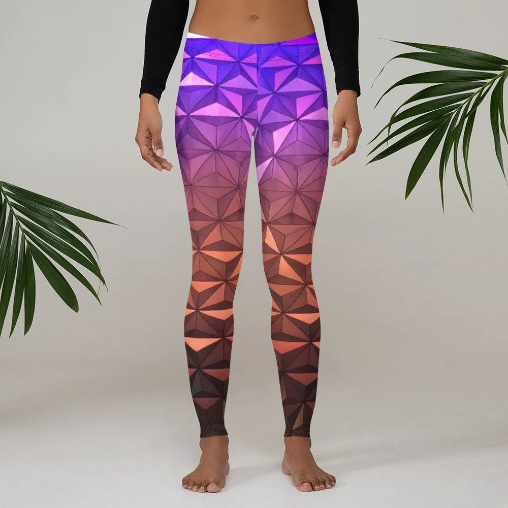 Nighttime Spaceship Earth Inspired Leggings