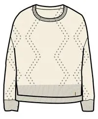 Palm Organic Oversized Knitted Jumper - Off White