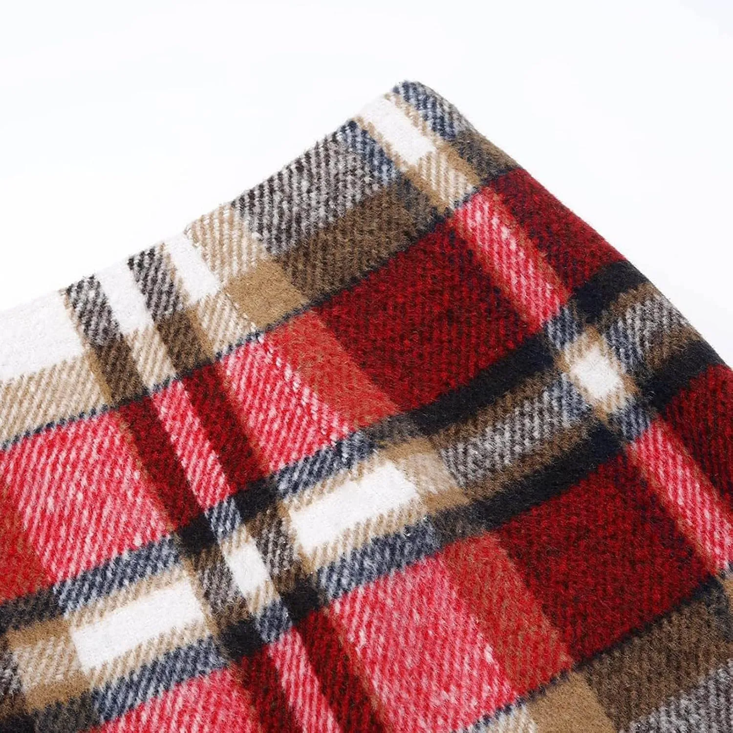 Pencil Plaid Skirts for Women Fall Winter High Waisted Dancing Girls Tutu Skirts Bodycon Knee Length Midi Skirt with Slit