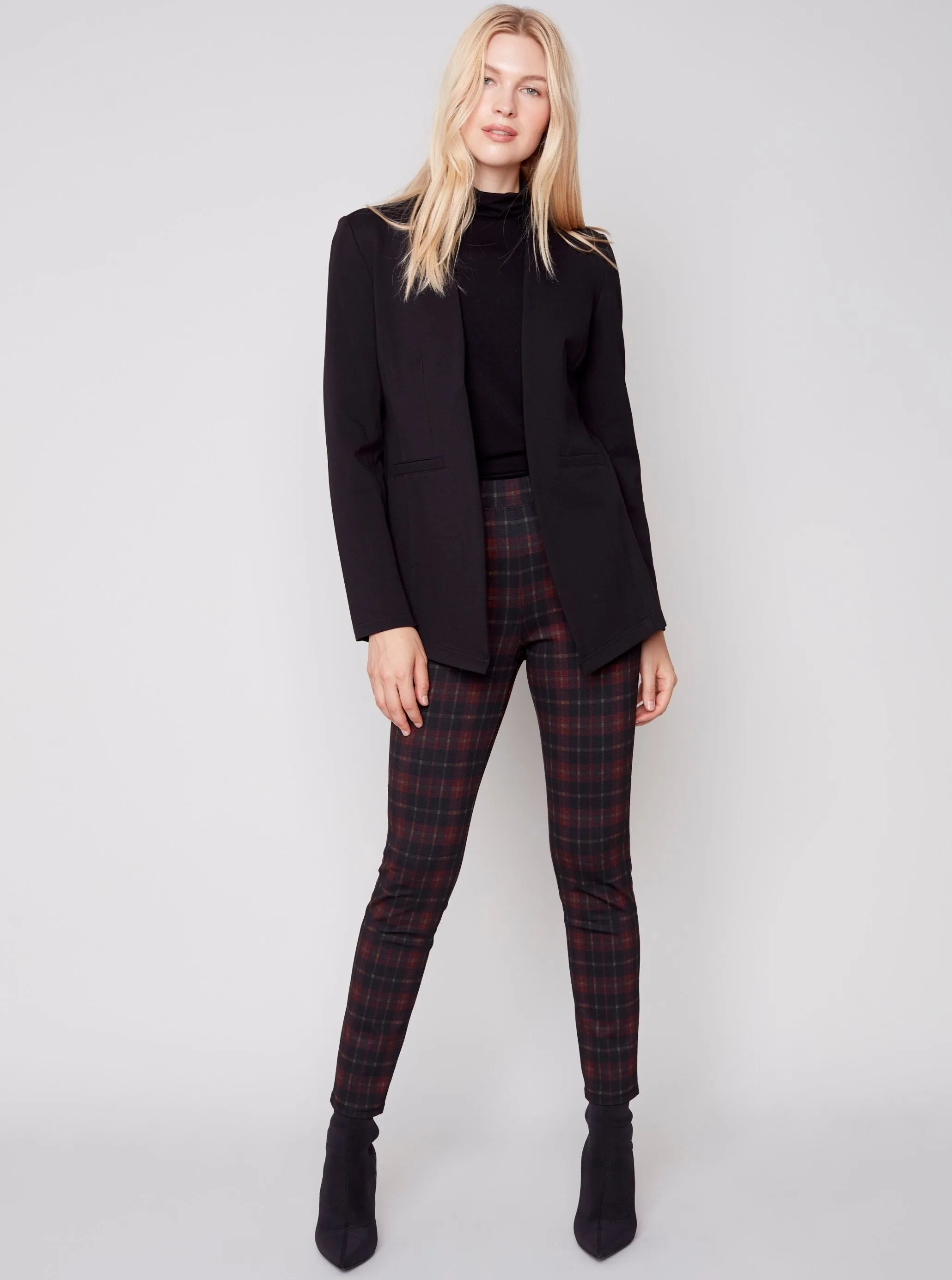 Printed Knit Legging Pant [Ruby-C5356]