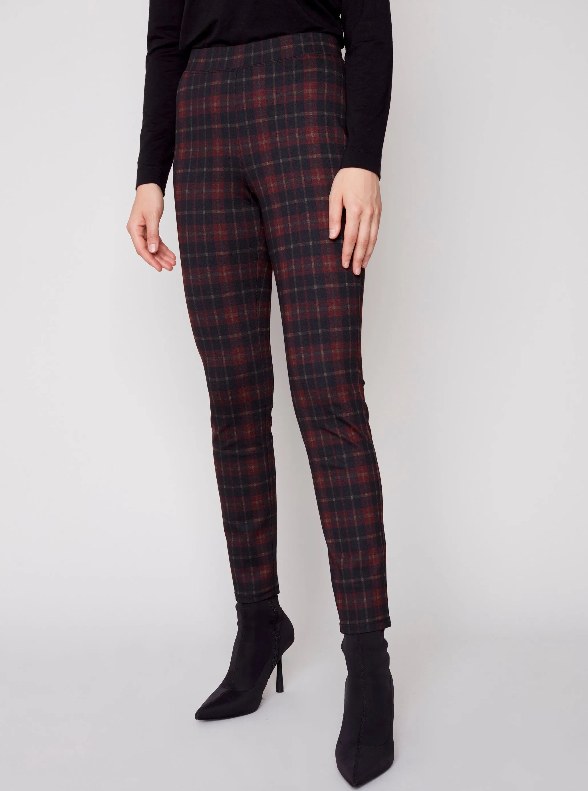 Printed Knit Legging Pant [Ruby-C5356]