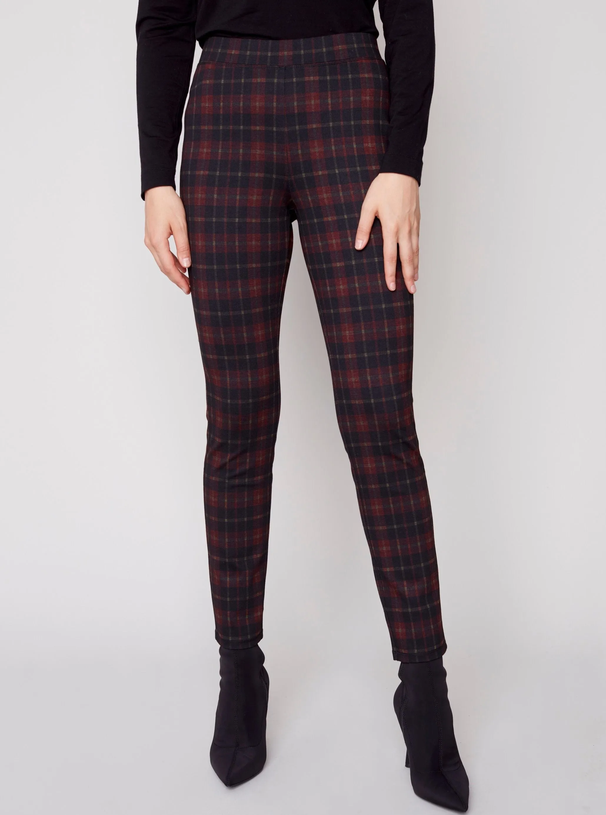 Printed Knit Legging Pant [Ruby-C5356]