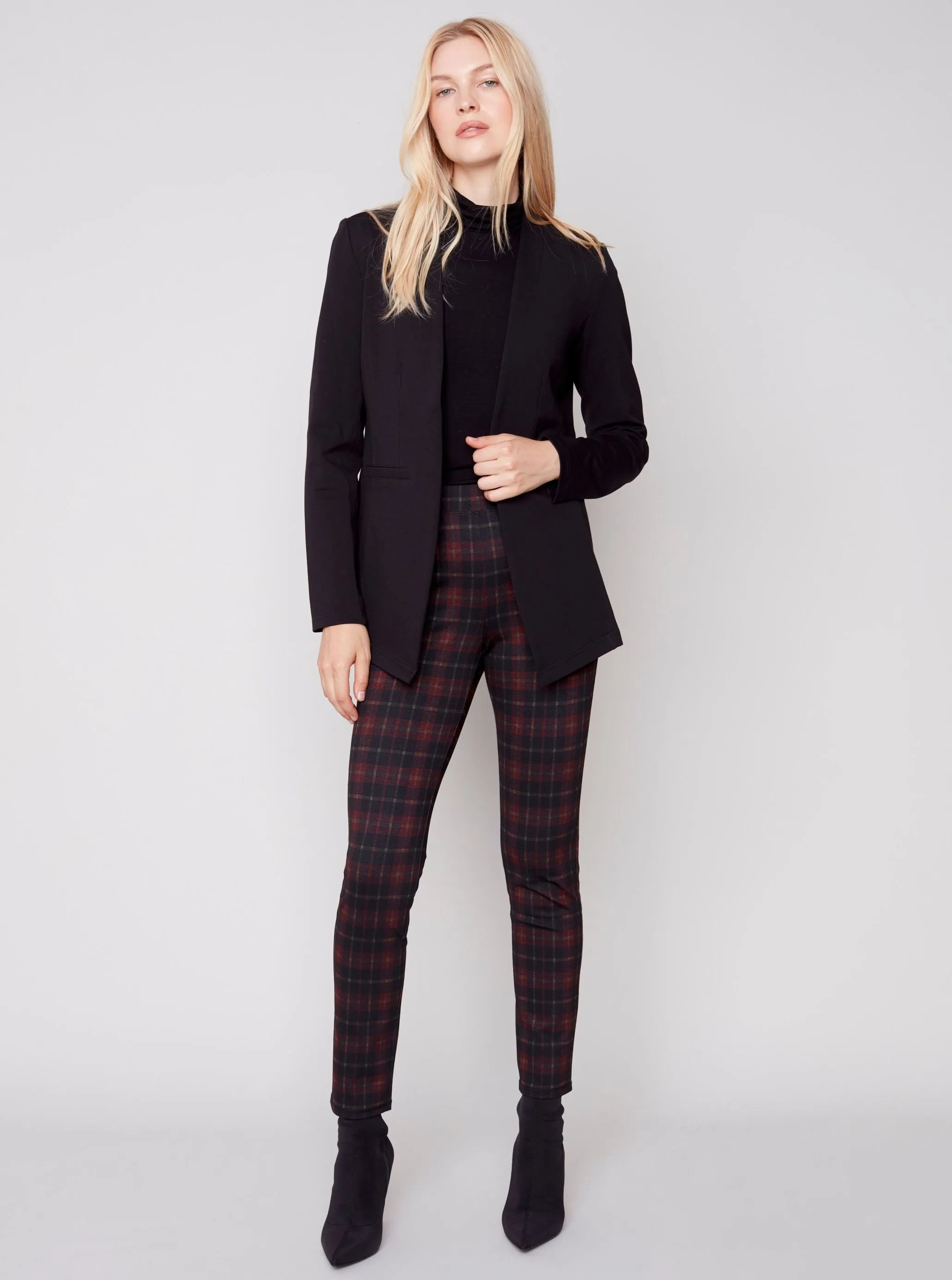 Printed Knit Legging Pant [Ruby-C5356]