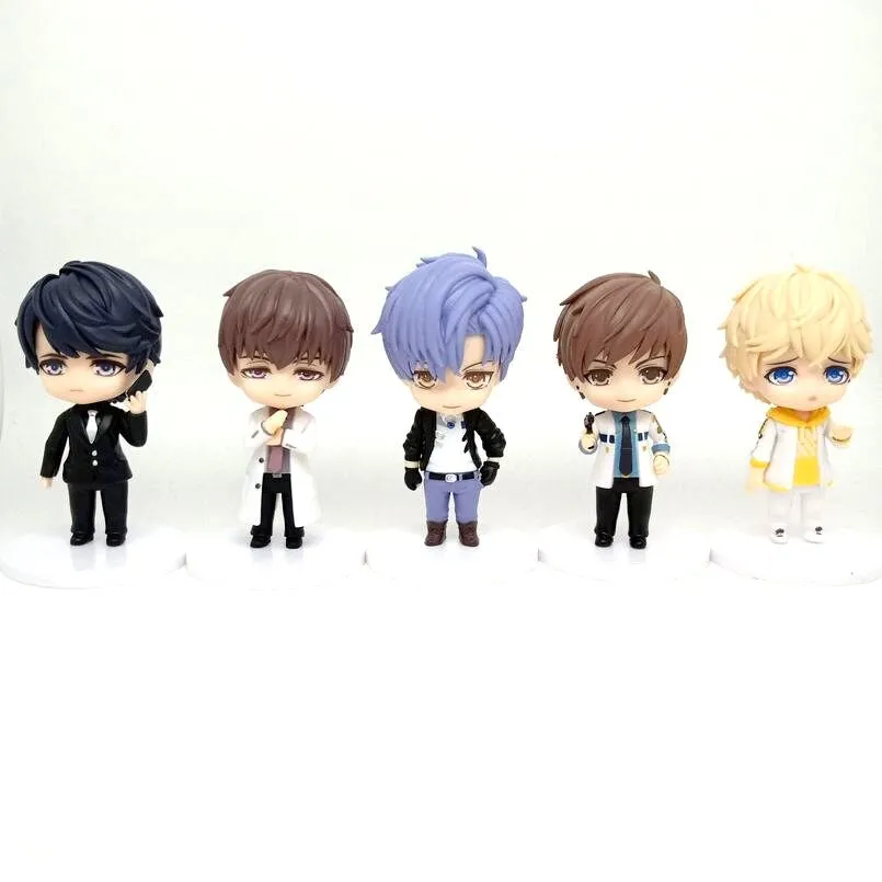 Q EVOL x LOVE | Set Of 5Anime Action Figures | 10 Cm |