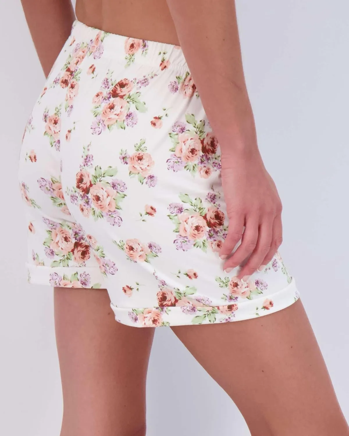 Real Essentials 3 Pack: Womens Ultra-Soft Comfy Stretch Pajama Lounge Shorts Elegant Sleepwear(Available In Plus Size)