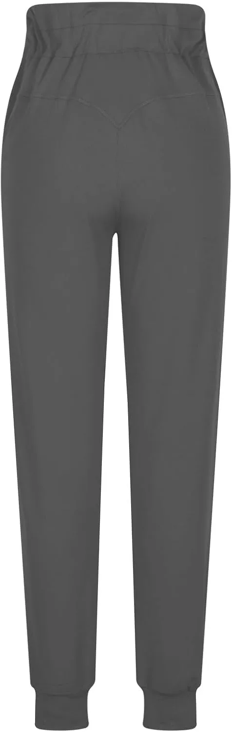 RKSTN Womens Fall Winter Yoga Pants Fleece Lined Leggings High Waist Drawstring Stretchy Sports Running Fitness Pant