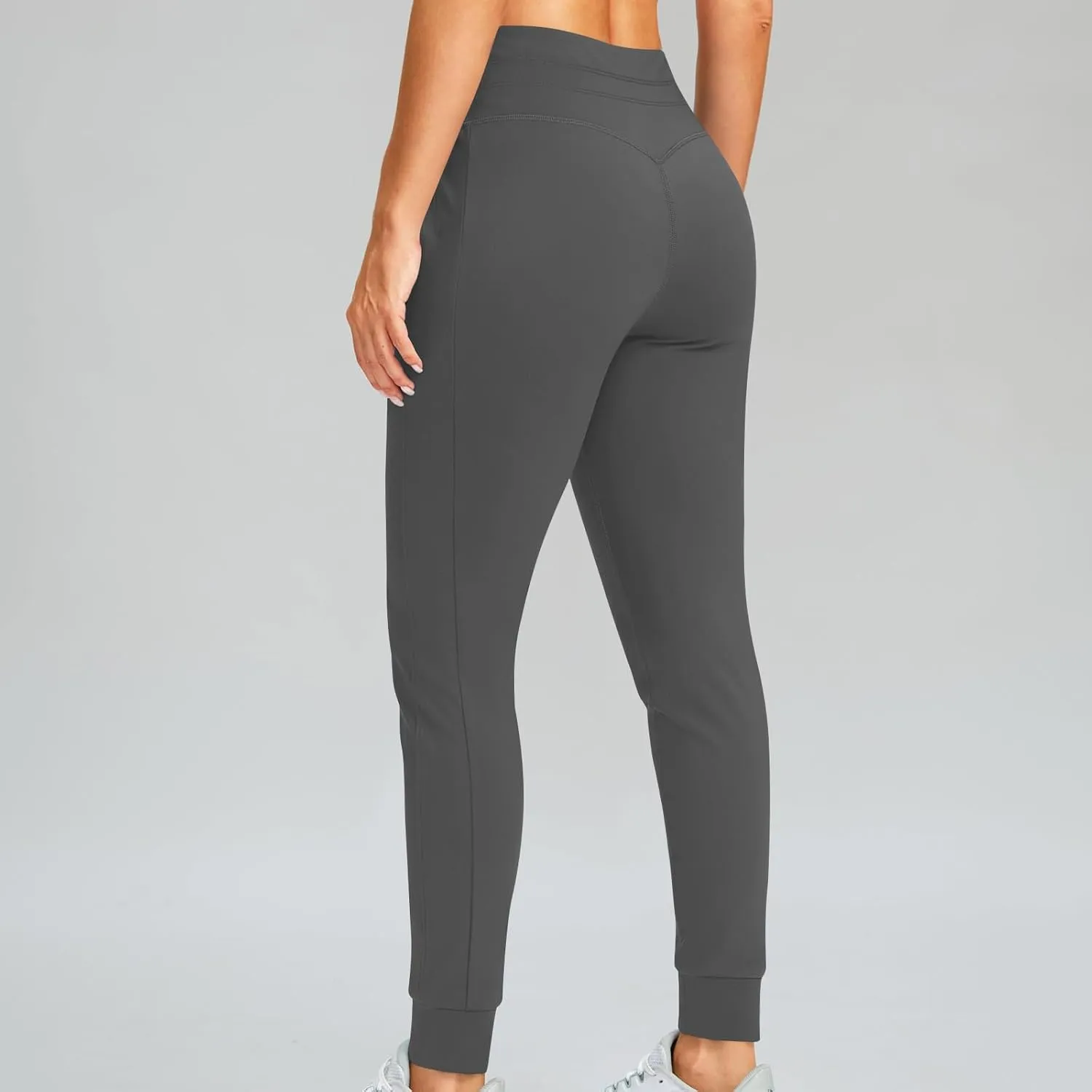 RKSTN Womens Fall Winter Yoga Pants Fleece Lined Leggings High Waist Drawstring Stretchy Sports Running Fitness Pant