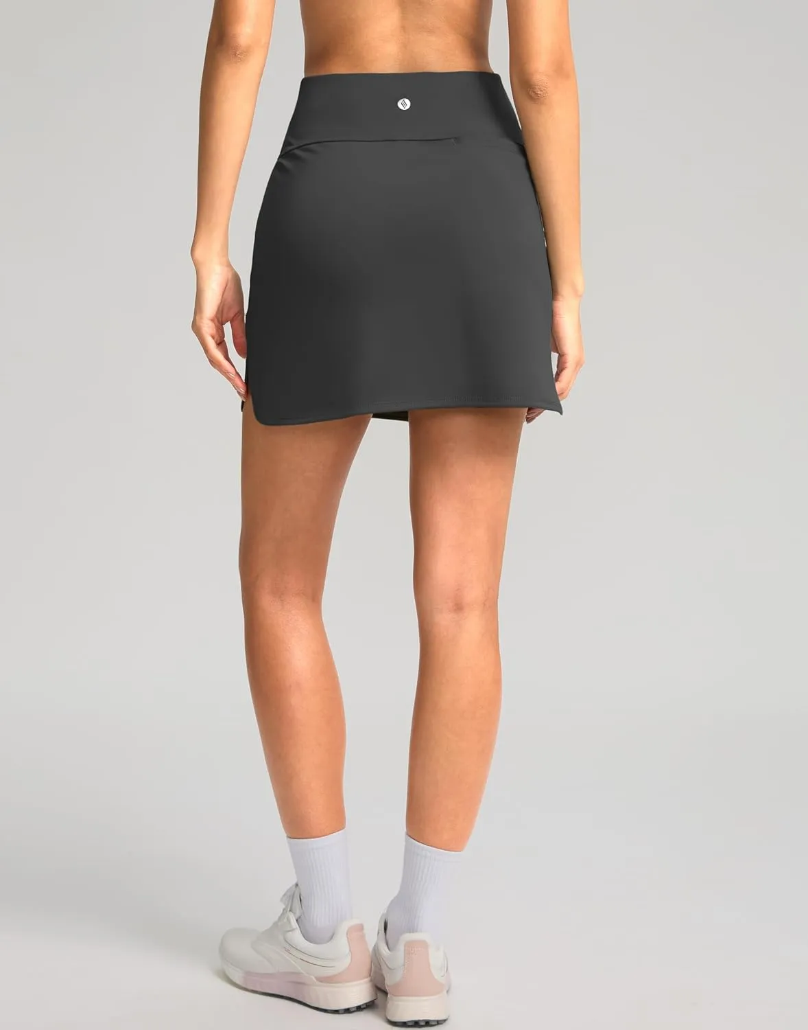SANTINY Women's Golf Skirts Skorts High Waisted Tennis Skirt Athletic Workout Casual Skorts for Woman with Short Pockets