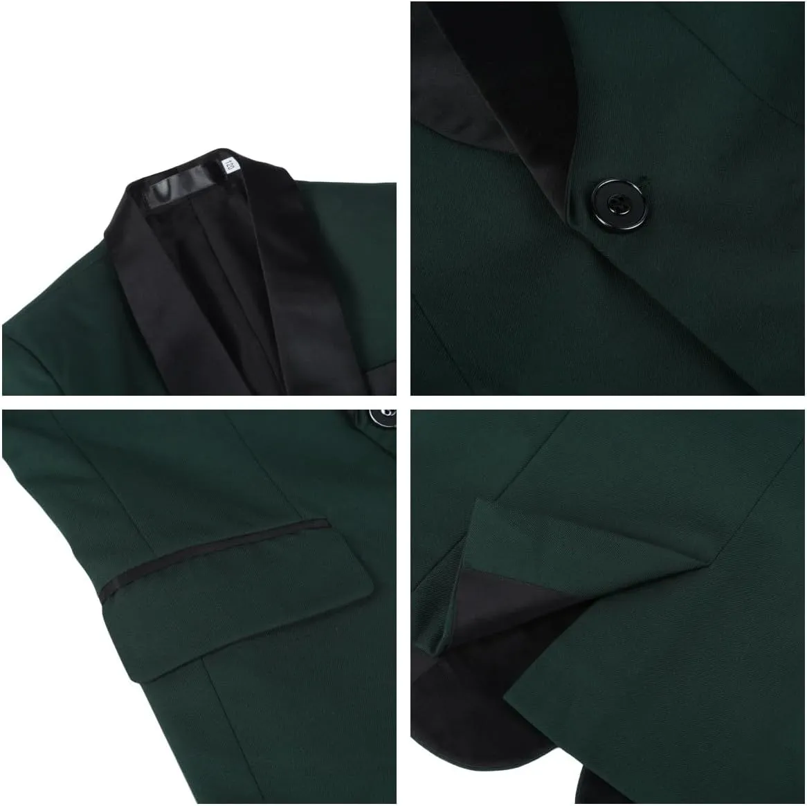 SWOTGdoby Boys Suits 2 Piece Slim Fit Suit Set Shawl Lapel Blazer Tux Jacket Pants Formal Dress Tuxedo Suits for Boy