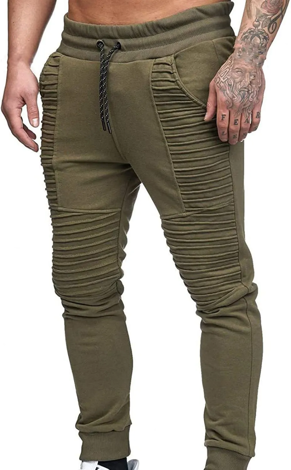 Tactical Pants for Men Stretch Lightweight Hiking Cargo Work Trousers Slim Fit Military Tactical Sweatpants