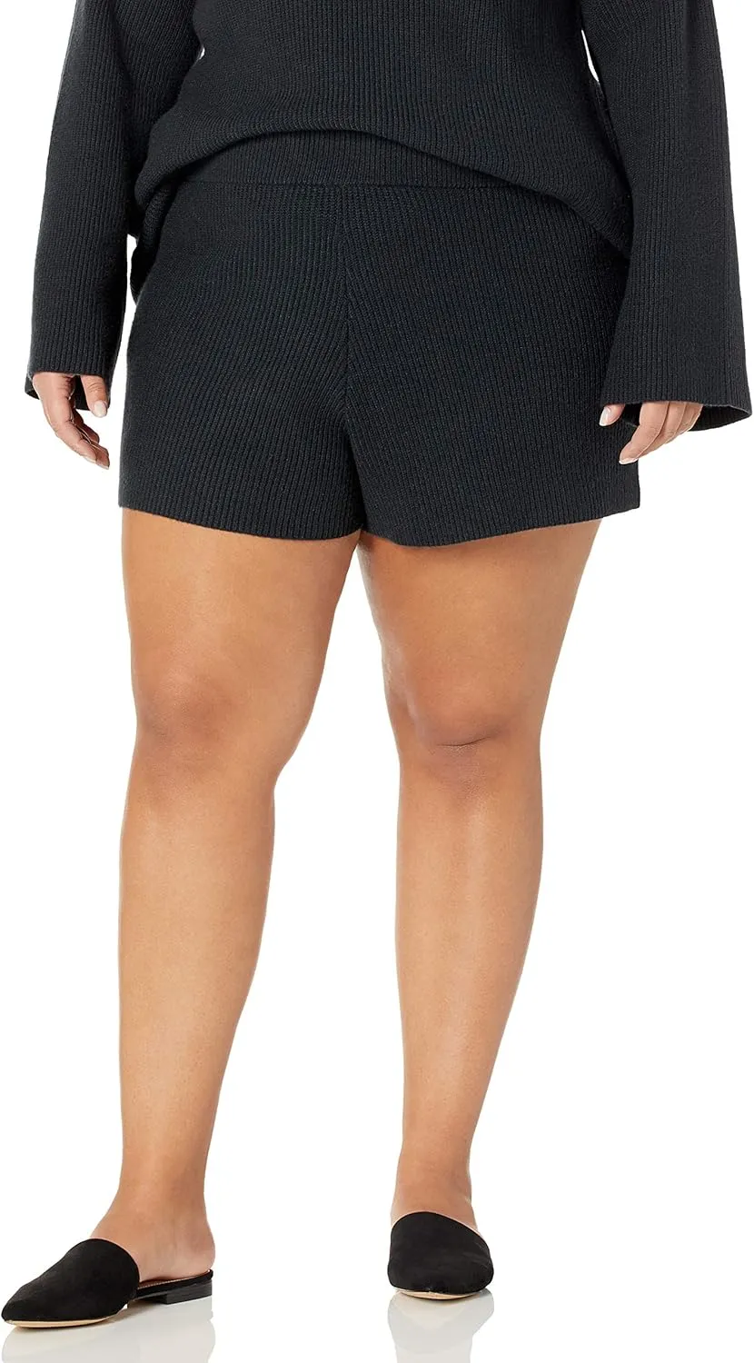 The Drop Women's Faith Pull-on Ribbed Sweater Short