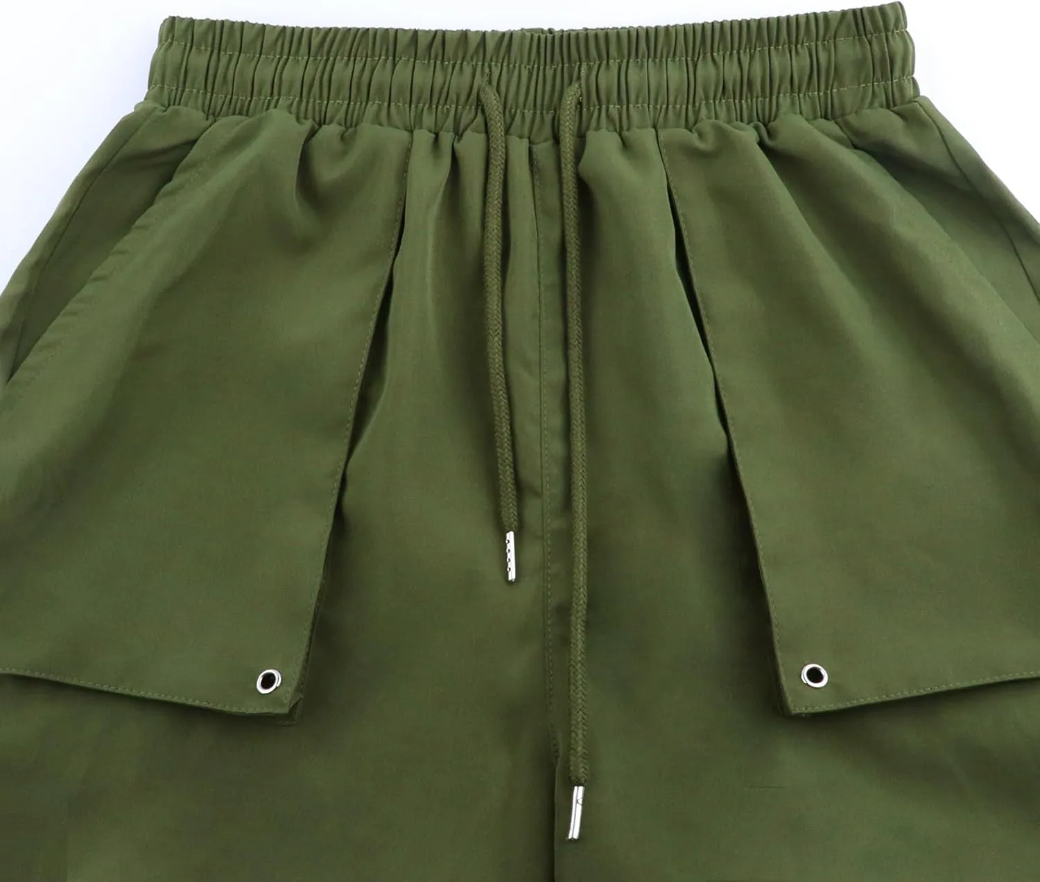 TSMNZMU Womens Cargo Pants High Waist Parachute Trousers Casual Bottoms Hiking Harem Pant with Velcro Pockets