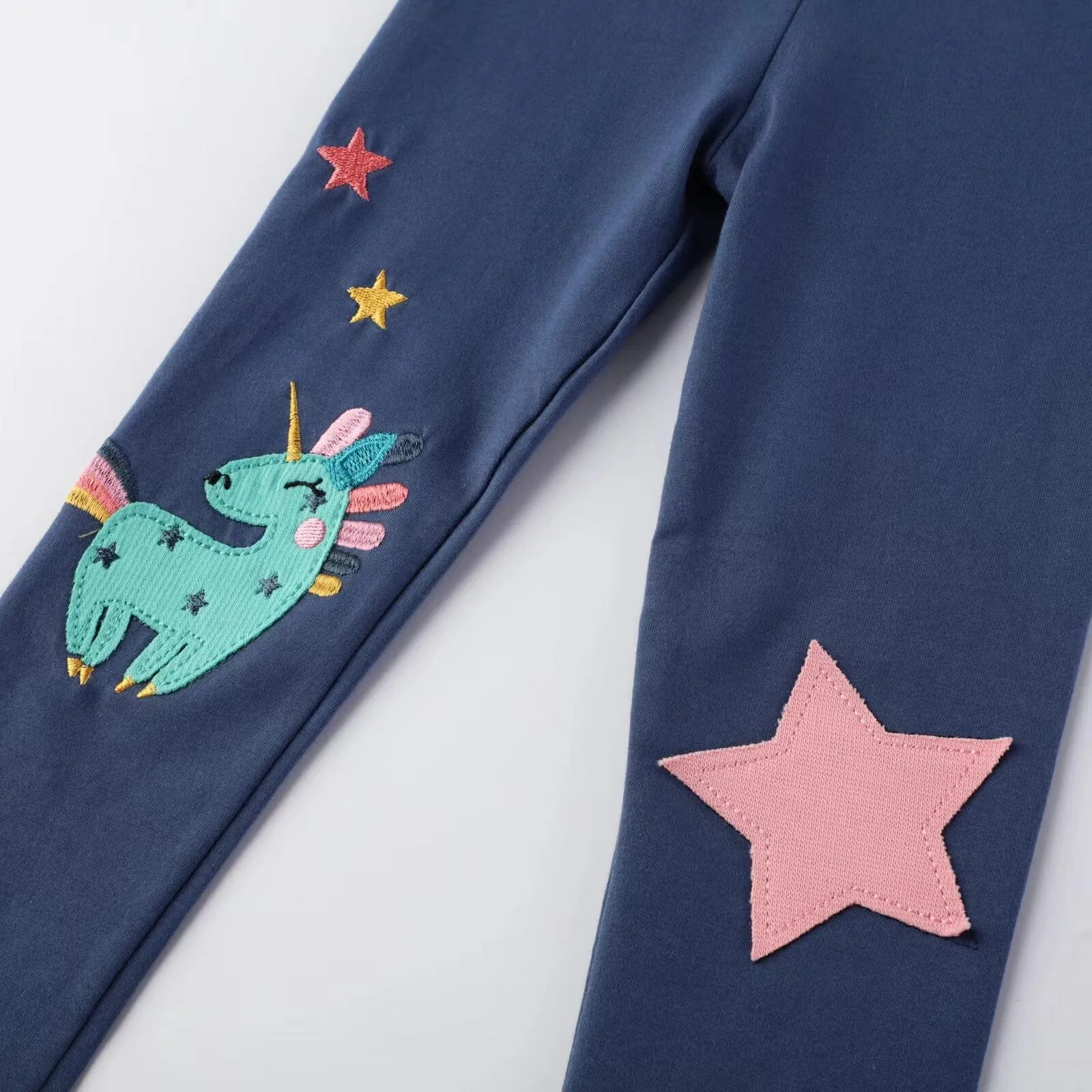 Unicorn Stars Cartoon Skinny Leggings