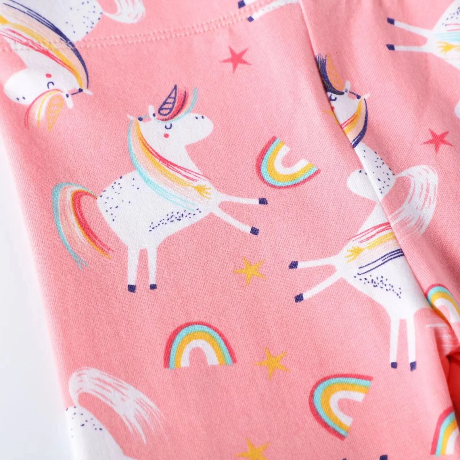 Unicorn Stars Cartoon Skinny Leggings