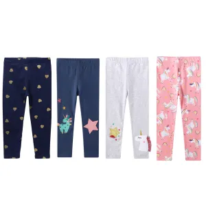 Unicorn Stars Cartoon Skinny Leggings