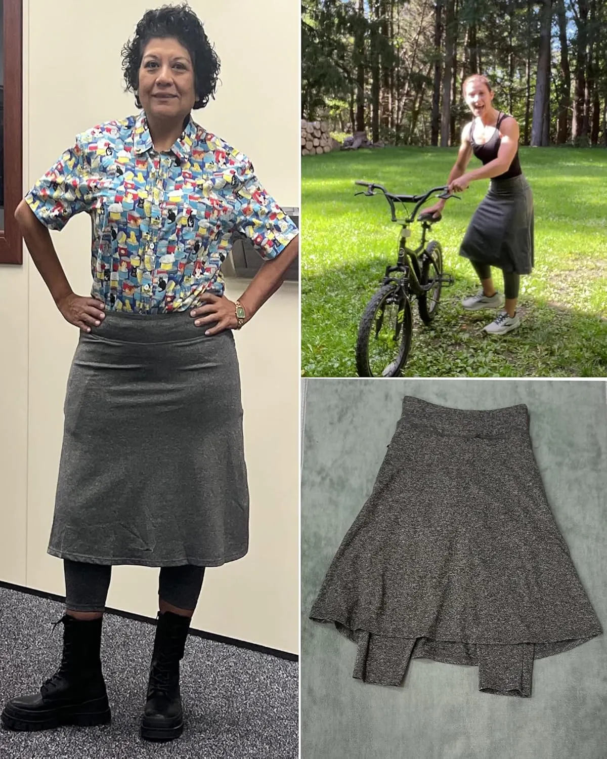 Women Athletic Knee Length Skirts with Leggings,Skorts Leggings&Skirted Capris Skorts for Women Yoga Pockets